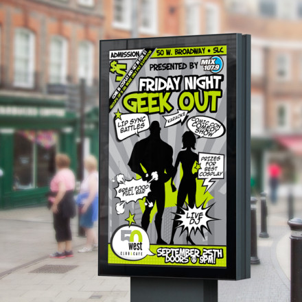 Friday Night Geek Out Poster